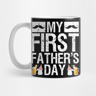 Mens Funny First Father's Day Present Beer Baby Bottle New Daddy Mug